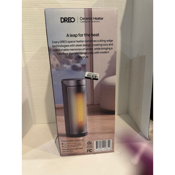 Dreo 1500W Solaris Plus Portable Oscillating Ceramic Space Heater - Picture 6 of 6